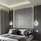HDC Modern Minimalist Crystal Flower LED Pendent Lamp For Bedside Bedroom Living Room
