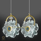 HDC Modern Minimalist Crystal Flower LED Pendent Lamp For Bedside Bedroom Living Room