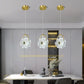 HDC Modern Minimalist Crystal Flower LED Pendent Lamp For Bedside Bedroom Living Room
