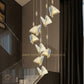 HDC Led 1 Light Multi Butterfly Bedside Hanging Pendant Ceiling Lamp Light Fixture- Tricolor