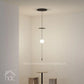 Hdc Long Black Light Round Pendant Lamp For Living Room Bedroom