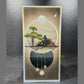Hdc Modern Art Wall Painting Of Nature Mountain and trees Living Room Art Large Mural Crystal Porcelain Painting (24*48 IN)