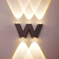 HDC Wall Lights - 5W IP65 Waterproof Wall Lamp –up Down Fancy LED Light for Wall - Up & Down Aluminum Wall Lamps (Warm White) (W Light) - HDC.IN