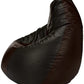 HDC Super Lama Leather Bean Bag Cover Without Beans (Black & Brown) - HDC.IN
