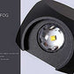 HDC Wall Lights - 12W IP65 Waterproof Wall Lamp – 4 Way Fancy LED Light – Up Down Left Right Wall Light Aluminum Wall Lamps (Warm White) - HDC.IN