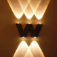 HDC Wall Lights - 5W IP65 Waterproof Wall Lamp –up Down Fancy LED Light for Wall - Up & Down Aluminum Wall Lamps (Warm White) (W Light) - HDC.IN