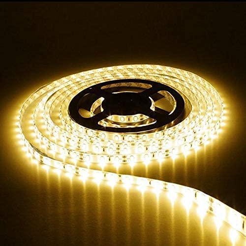 HDC- Led Strip High Lumen Fall Ceiling Light- 2835 Cove Waterproof Light in 5 Meter, 120 LED Per Meter with Power Adapter (Warm White) - HDC.IN