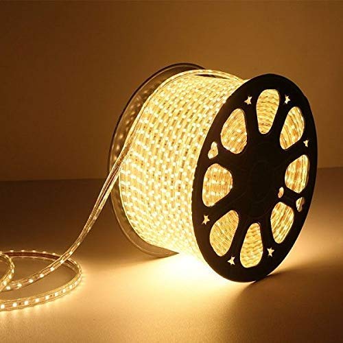 HDC- Led Strip High Lumen Fall Ceiling Light- 2835 Cove Waterproof Light in 5 Meter, 120 LED Per Meter with Power Adapter (Warm White) - HDC.IN