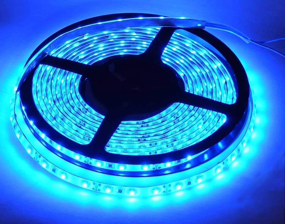HDC- Led Strip High Lumen Fall Ceiling Light- 2835 Cove Waterproof Light in 5 Meter, 120 LED Per Meter with Power Adapter (Blue) - HDC.IN