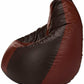 HDC Super Lama Leather Bean Bag Cover Without Beans (Brown & Tan) - HDC.IN