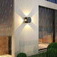 HDC Wall Lights - 12W IP65 Waterproof Wall Lamp – 4 Way Fancy LED Light – Up Down Left Right Wall Light Aluminum Wall Lamps (Warm White) - HDC.IN