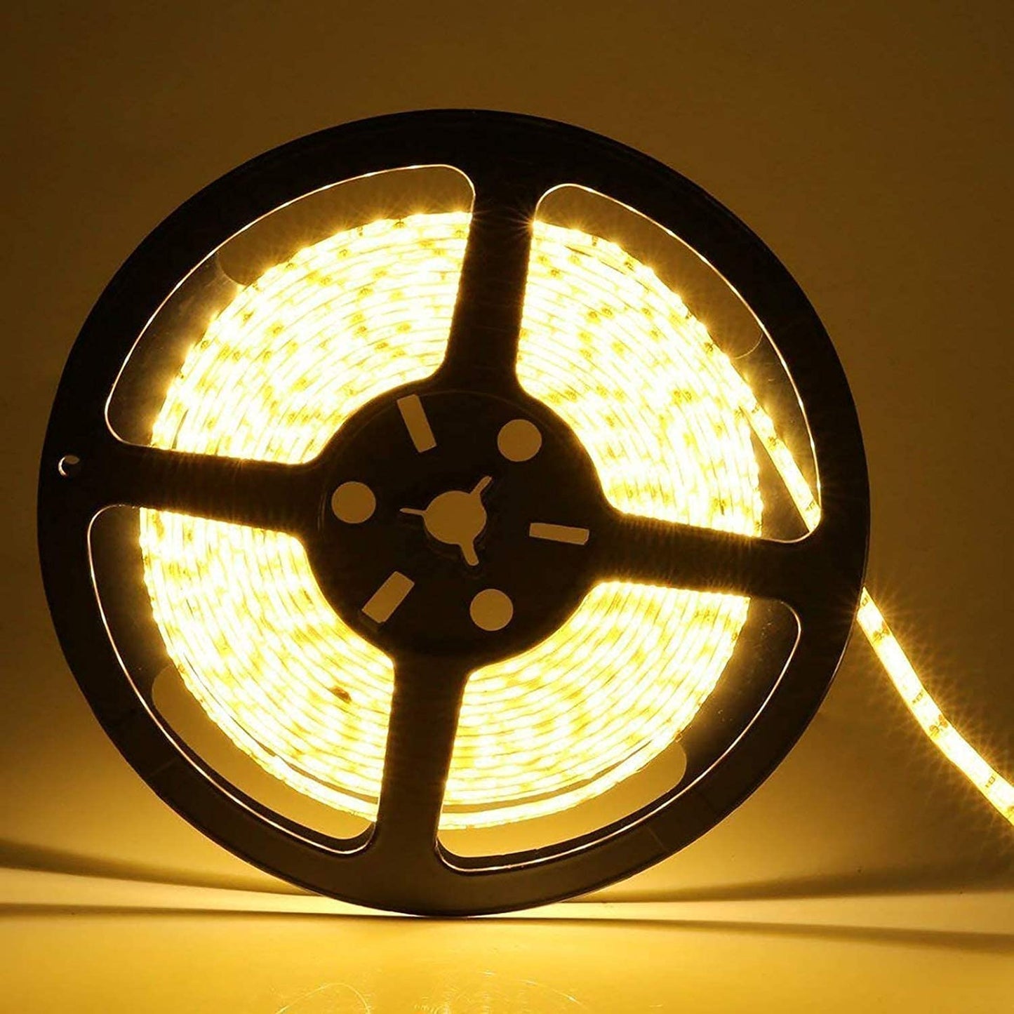 HDC- Led Strip High Lumen Fall Ceiling Light- 2835 Cove Waterproof Light in 5 Meter, 120 LED Per Meter with Power Adapter (Warm White) - HDC.IN