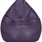 HDC Faux Leather Bean Bag Cover Without Beans (Purple) - HDC.IN