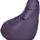 HDC Faux Leather Bean Bag Cover Without Beans (Purple) - HDC.IN
