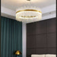 Hdc 600 MM Crystal Led Chandelier Ring Hanging Suspension Lamp - Warm White - HDC.IN