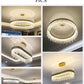 Hdc 600 MM Crystal Led Chandelier Ring Hanging Suspension Lamp - Warm White - HDC.IN