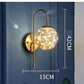 Hdc Fairy Glass Ball Wall Light Modern Copper Metal Lighting Wall Light - Gold Warm White - HDC.IN