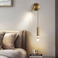 Hdc Modern Long Gold Led Wall Lamp With Spot For Bedside Bathroom Mirror Light- Warm White - HDC.IN
