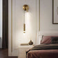 Hdc Modern Long Gold Led Wall Lamp With Spot For Bedside Bathroom Mirror Light- Warm White - HDC.IN