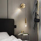 Hdc Modern Long Gold Led Wall Lamp With Spot For Bedside Bathroom Mirror Light- Warm White - HDC.IN